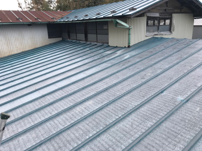 屋根部塗装工事