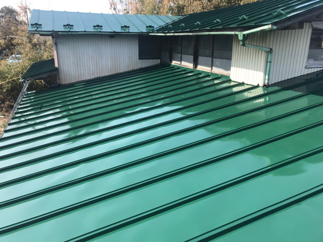 屋根部塗装工事