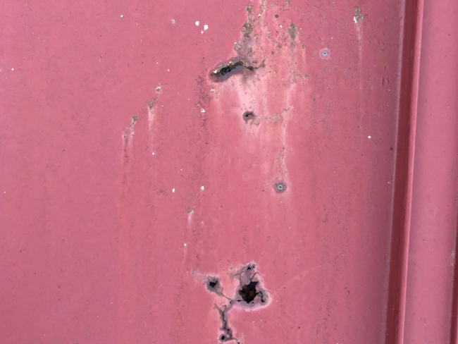 屋根部塗装工事