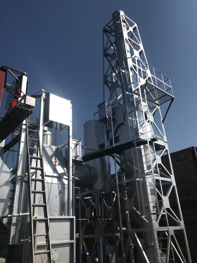 焼却炉塗装工事