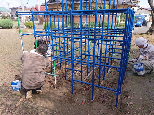 公園遊具塗装