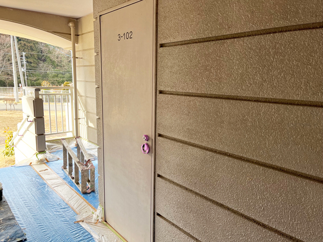 市営住宅共用部外壁塗装工事