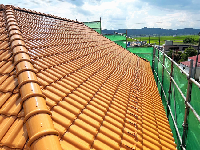 瓦屋根塗装工事