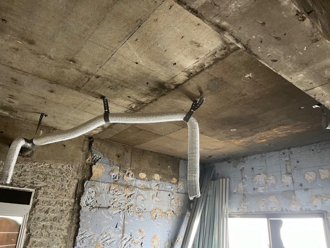 スケルトン天井塗装工事