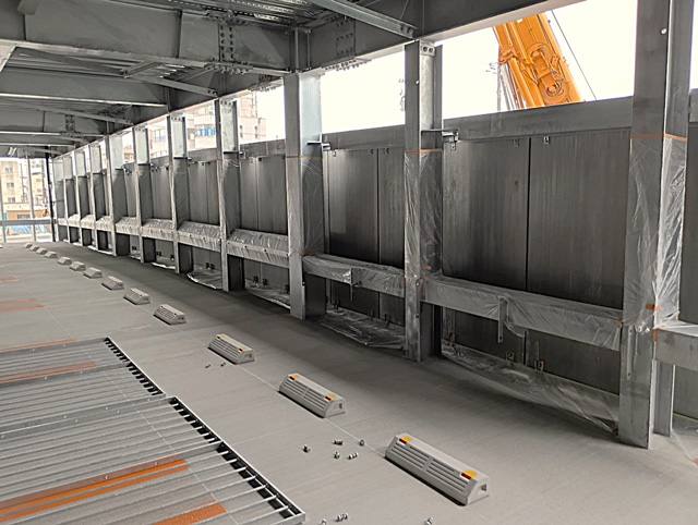 立体駐車場内壁塗装工事